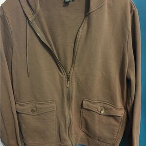 Ralph Lauren 🥥 Orangey-brown Zip-Up Hoodie